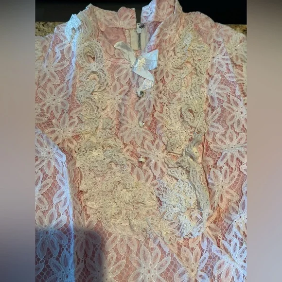 Vintage white dress lace - Picture 12 of 16